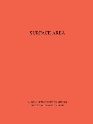 cover image of Surface Area. (AM-35), Volume 35